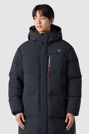유니 레귤러핏 벤쳐 구스 롱다운자켓 - 블랙 QQ423EDJN2