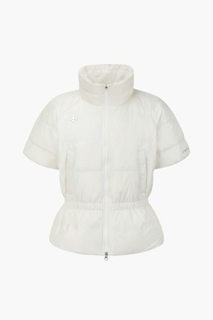 [데상트골프] 아크먼트(ACMT) 여성 헝가리구스 반팔 다운  DQ42WFDJO1_IVORY-a