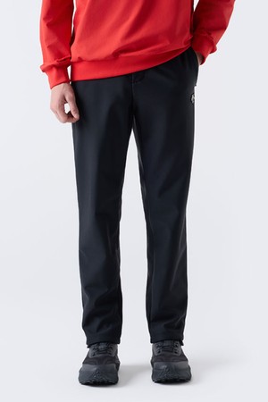 플리스 트리코트 본딩 팬츠 블랙 SQ421SPTO3