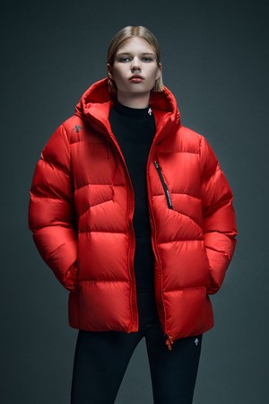 캐논 라이트 퍼텍스 미들 다운 자켓 레드 SQ321SDJ94