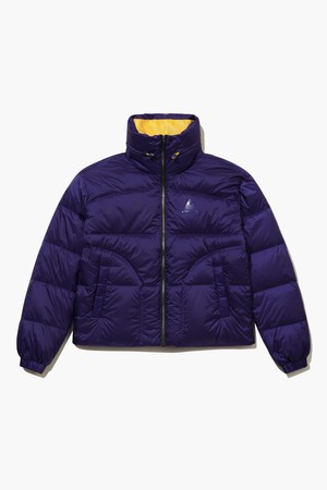 여성 컬러 배색 구스 다운 푸퍼 _PPL0 GQ422LDJO2_PURPLE-a