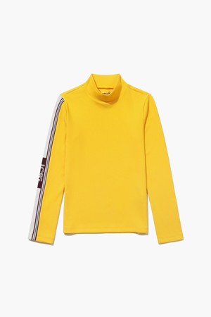 여성 하프넥 골지 티셔츠 _YELW GQ422LILO2_CAMEL-a