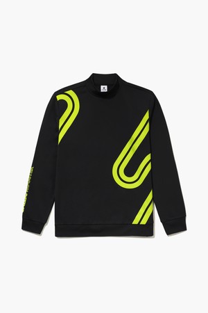 남성 루스터 모크넥 스웻 티셔츠 _BLCK GQ421MRLO1_BLACK-a