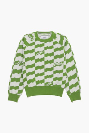 여성 플래그 패턴 부클 방풍 스웨터 _OLIV GQ422LKPO2