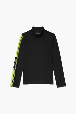 여성 하프넥 골지 티셔츠 _BLCK GQ422LILO2