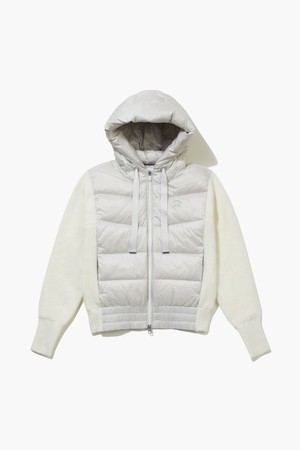 여성 다운 하이브리드 스웨터 점퍼 그레이 MQ422LSJN1