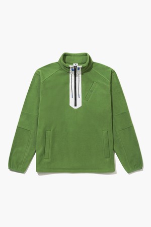 남성 플리스 반집업 티셔츠 _OLIV GQ421MTLO2_GREEN-a