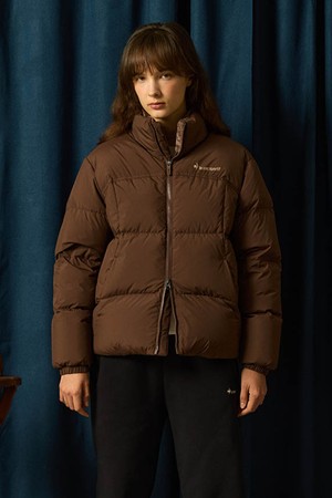 유니 노바 2.0 루즈핏 숏다운 자켓 - 브라운 QQ423LDJO3