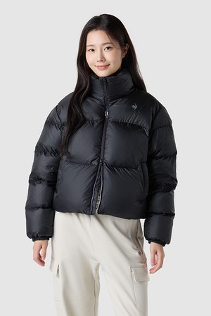 르에어로 퍼텍스 구스 크롭 다운자켓 - 블랙 QQ422EDJN4