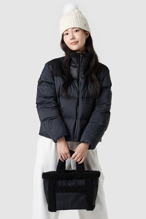 여성 시즈널 토트백 - 블랙 QQ422WBGO1