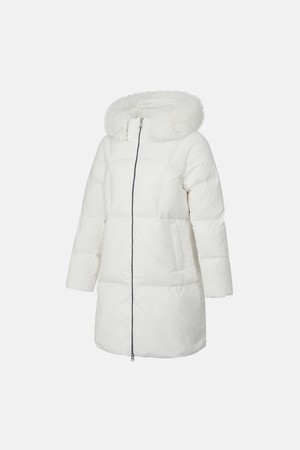 우먼스 중힙 다운 자켓 화이트 SQ422SDJO7