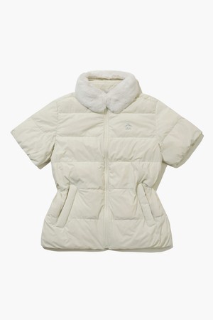 여성 반팔 다운 아이보리 MQ422LJPO6