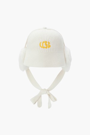 여성 니트 귀달이 버킷햇 (2WAY) _CREM GQ422LCPN1_IVORY-a