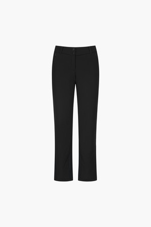여성 밴딩 다운 스트레이트 팬츠 _BLCK GQ422LPTO5_BLACK-a