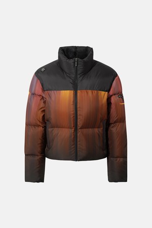 우먼스 GER 세미 크롭 다운 자켓 패턴 SQ422IDJO4