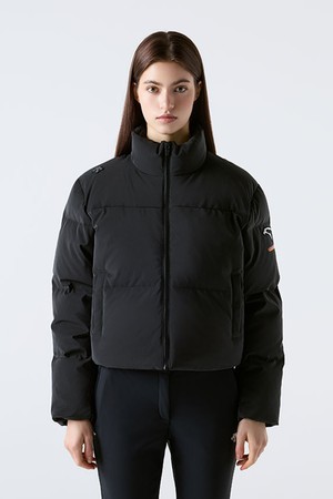 우먼스 GER 세미 크롭 다운 자켓 블랙 SQ422IDJO4