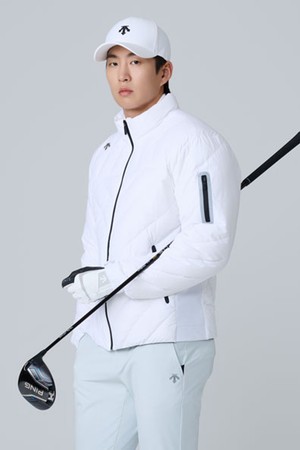 [데상트골프] 남성 스윙 스피릿 다운 점퍼  DQ42MFDJO7_WHITE-a
