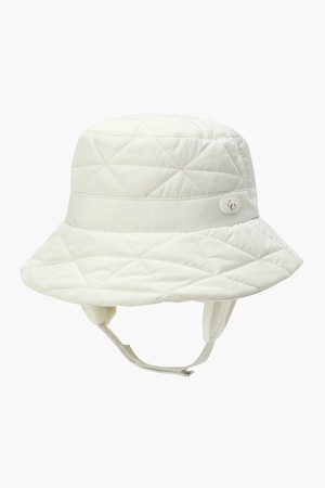 [데상트골프] 여성 이어워머 탈부착 버킷햇  DQ42WFCPO8_IVORY-a
