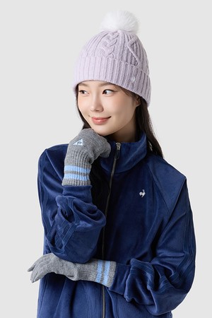 여성 방울 비니 - 핑크 QQ422WBNN1