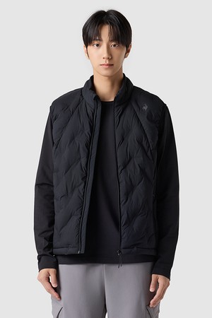 유니 경량 스트레치 패딩 베스트 - 블랙 QQ423EPVO1