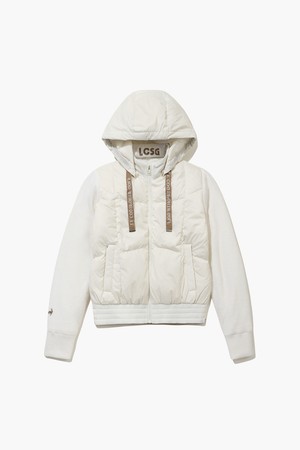 여성 후드 스웨터 경량 다운 점퍼 _CREM GQ422LKCO1_IVORY-a