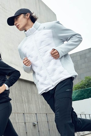 유니 경량 하이브리드 패딩 자켓 - 화이트 QQ423EPDO5