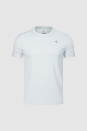 유니 기능성 반팔티 - 화이트 블루 QR123ERS12