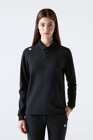 터프 폴로 긴팔 티셔츠 블랙 SR123UPL11