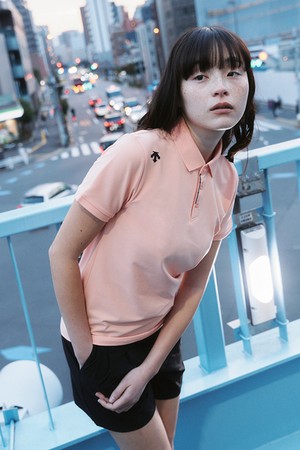 [세리나&소빈 착용] 터프 폴로 반팔 티셔츠 코랄 SR123UPS11