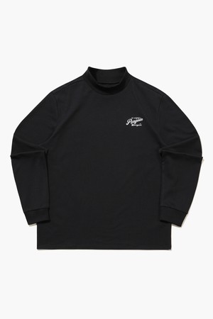 [먼싱웨어] 남성 모크넥 베이직 긴팔티셔츠 블랙(MQ321PTL84)_BLACK-a