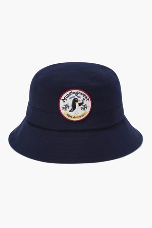 [먼싱웨어] [70주년 기념] 공용 일러스트 버킷햇 네이비(MQ312LCP84)_NAVY-a