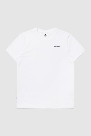 유니 에센셜 반팔티 - 화이트 QR123LRS11