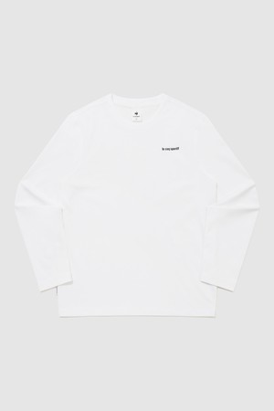 유니 에센셜 긴팔티 - 화이트 QR123LRL11