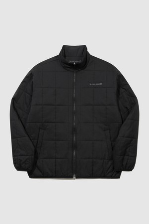유니 리버시블 루즈핏 패딩 자켓 - 블랙 QR123LPD11