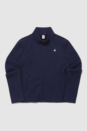 여성 더블텐션2.0 슬림핏 스텐넥 집업 - 네이비 QR122OFT13