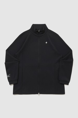 여성 더블텐션2.0 루즈핏 힙커버 자켓 - 블랙 QR122OFT12