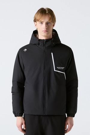 트레이닝 후드형 패딩 자켓 블랙 SR121TPD12