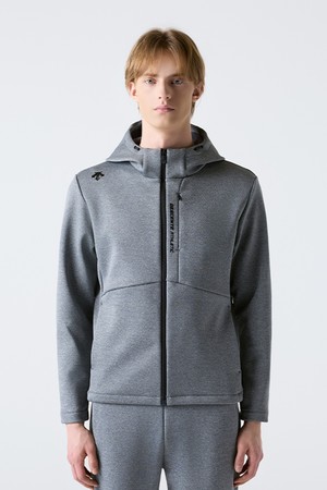 트레이닝 본딩 기모 집업 자켓 멜란지 그레이 SR113TFT11