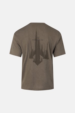 트레이닝 워싱 반팔 티셔츠 브라운 SR121TTS11