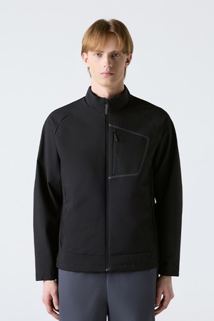 듀얼리스 스탠드넥 안감형 자켓 블랙 SR121DJK15