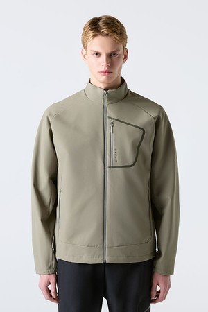 듀얼리스 스탠드넥 안감형 자켓 카키 SR121DJK15