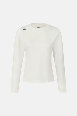 우먼스 슬림 긴팔 티셔츠 아이보리 SR122PTL11