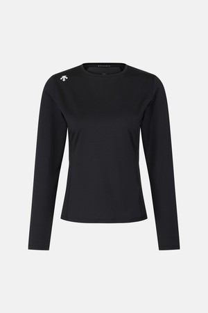 우먼스 슬림 긴팔 티셔츠 블랙 SR122PTL11