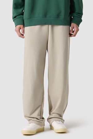 유니 에센셜 쮸리 레귤러 스트레이트핏 팬츠 - 베이지 QR123LFP11