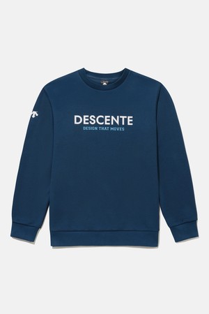 영애슬릿 빅워딩 맨투맨 네이비 SR12JUHT12