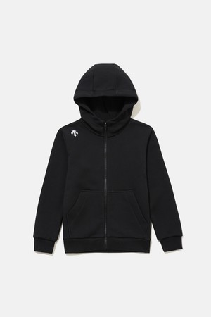 영애슬릿 빅워딩 로고 후드 집업 자켓 블랙 SR12JUFT11