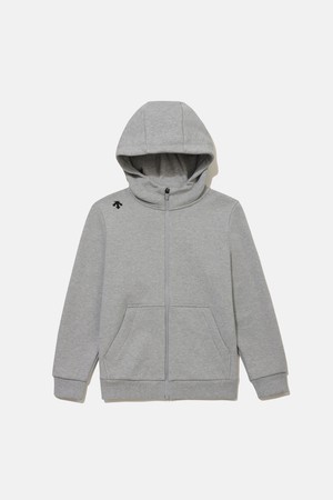 영애슬릿 빅워딩 로고 후드 집업 자켓 멜란지 그레이 SR12JUFT11