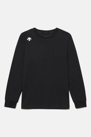 영애슬릿 오버핏 그래픽 긴팔 티셔츠 블랙 SR12JUTL13