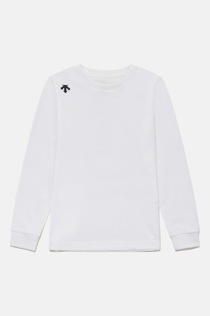 영애슬릿 오버핏 그래픽 긴팔 티셔츠 화이트 SR12JUTL13