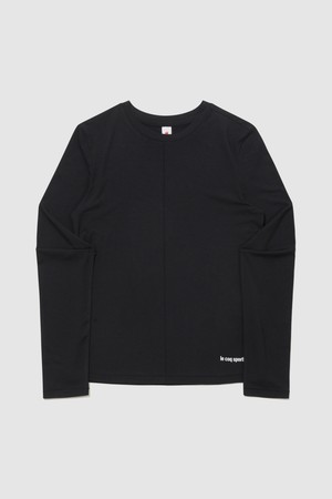 여성 슬림핏 모달 긴팔 티셔츠 - 블랙 QR122ORL11